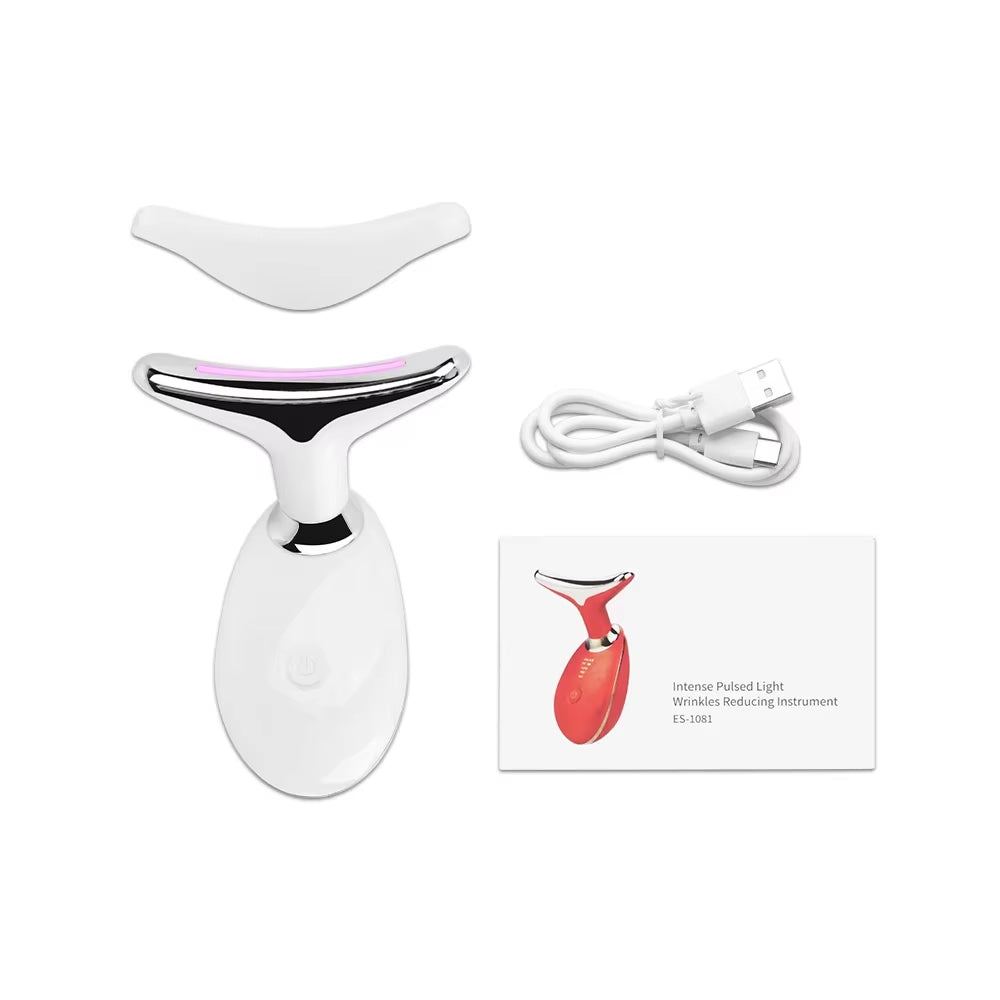 7-in-1 LED Face & Neck Lifter – Sculpt, Tighten & Glow