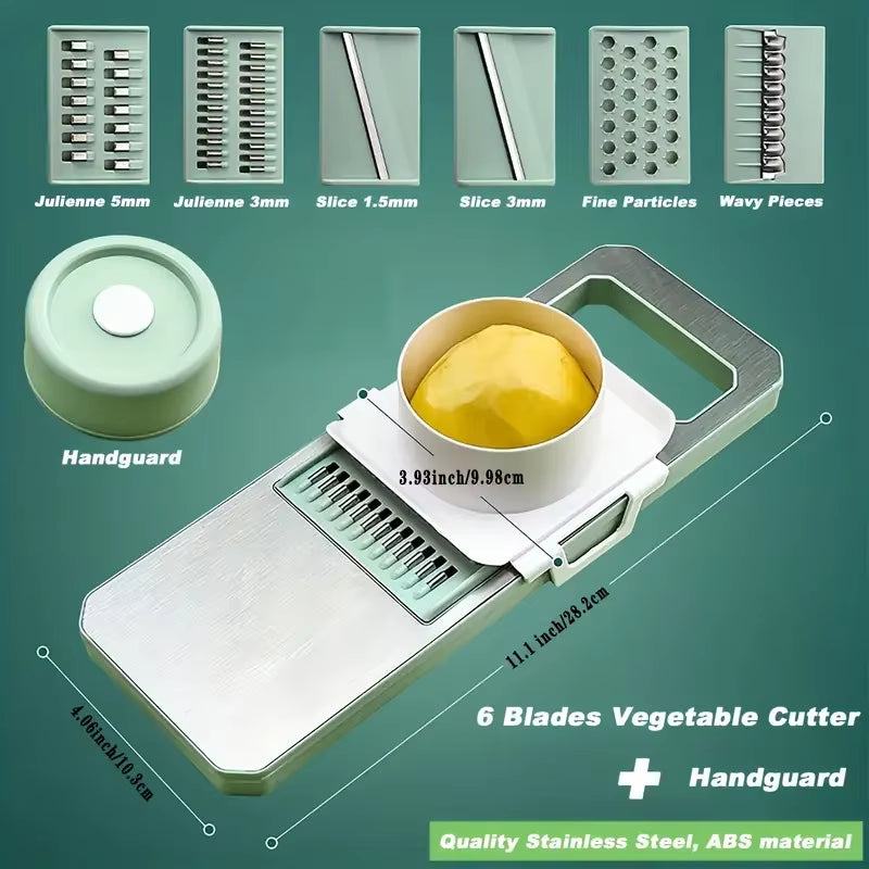 ChopMaster 6-in-1 Manual Vegetable Chopper – Ultimate Kitchen Slicer for Fast, Easy Prep Description: