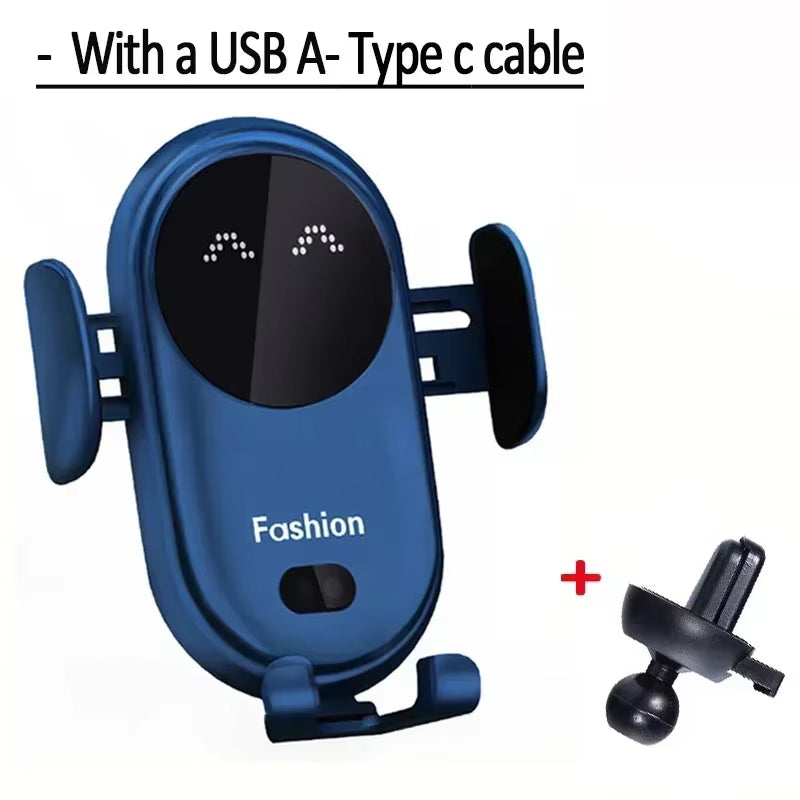 AutoGrip Wireless Car Charger – Infrared Sensor Mount & Fast Charging Stand for iPhone & Samsung