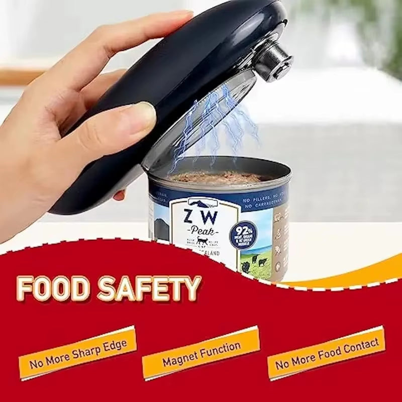 The One-Touch Electric Can Opener – Effortless Kitchen Convenience