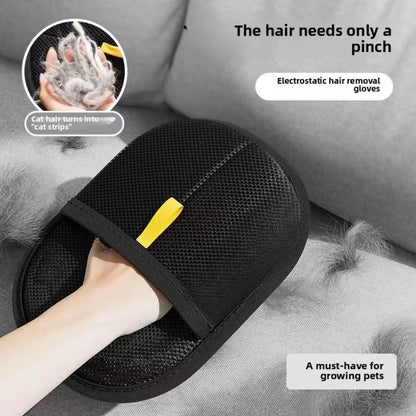 FurGone Duo Gloves – Double-Sided Electrostatic Pet Hair Removal &amp; Grooming Gloves