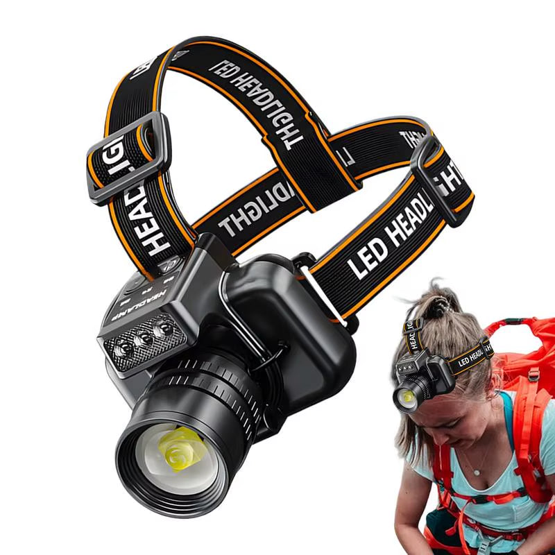 BeamLite™ Rechargeable LED Headlamp – High-Power Forehead Torch for Outdoor Adventures