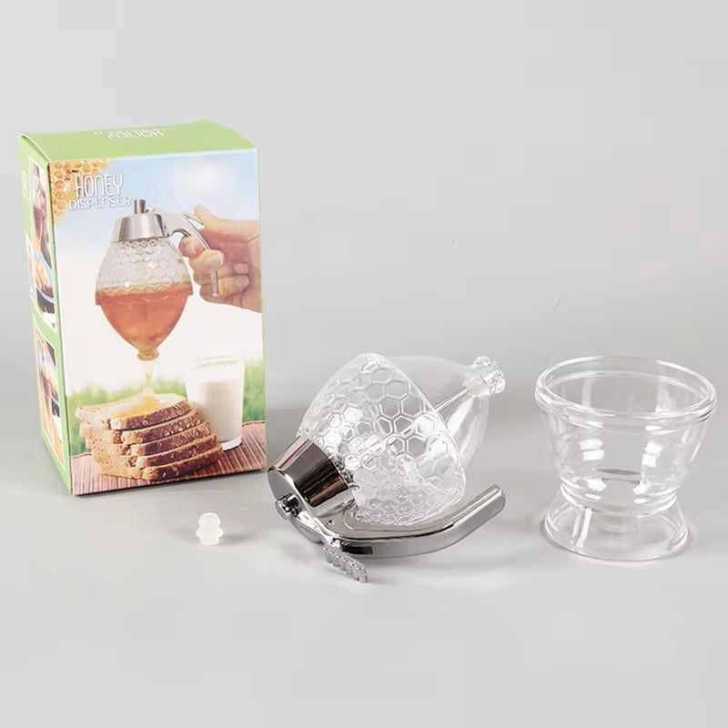 The Perfect Honey Dispenser - 200ml Plastic Pot for Easy Home Use