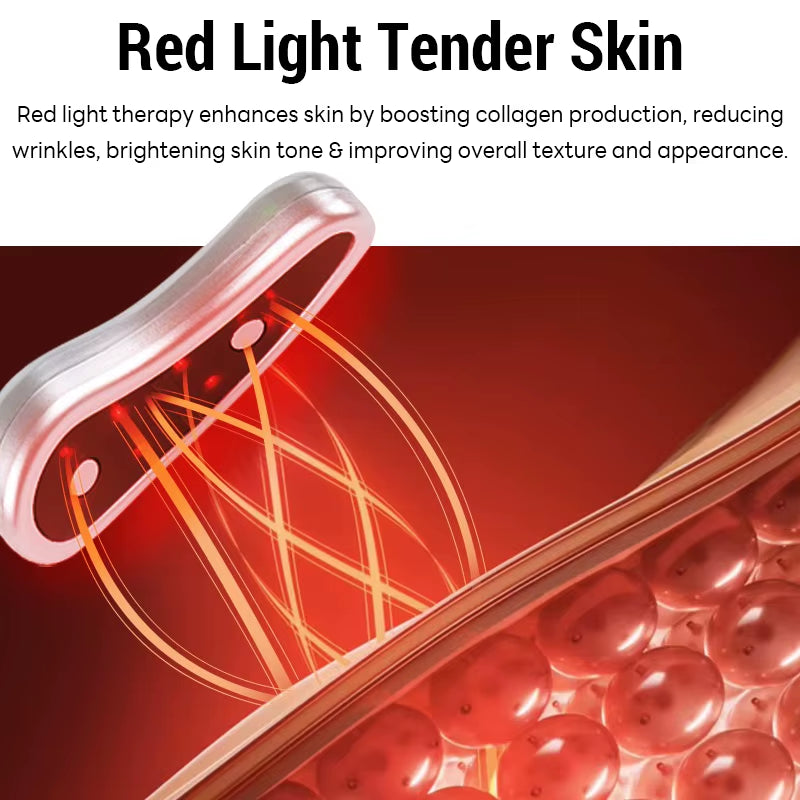 Led Red Light Eye Care Therapy EMS Pulse Micro-Current Device Eye Massager to Relieve Fatigue for Treatment under Eye Wrinkle