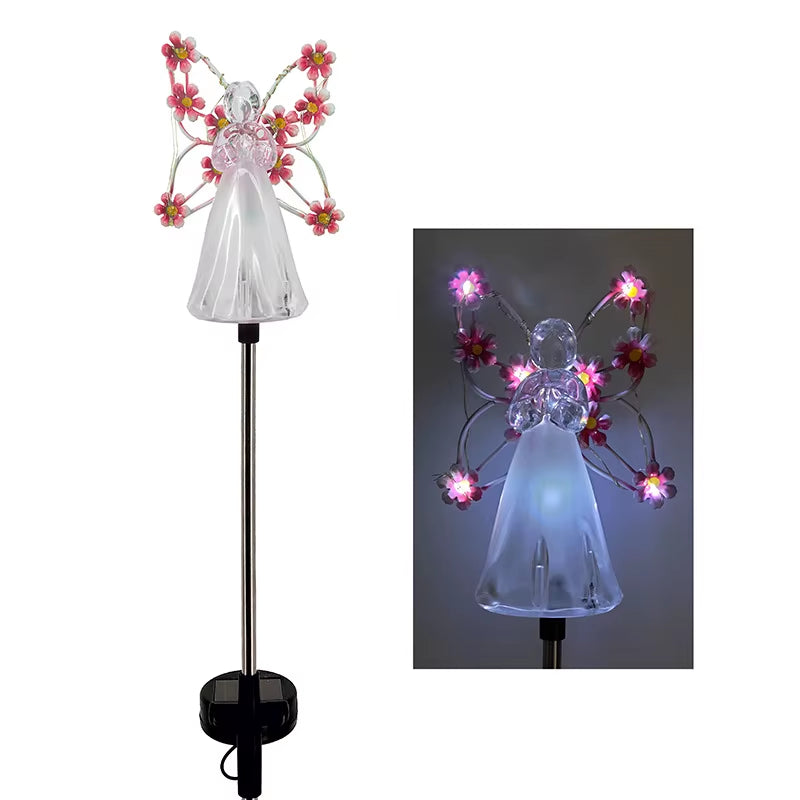 Celestial Garden Angel Lamp – Customizable Sunlight Outdoor Lighting for Your Garden