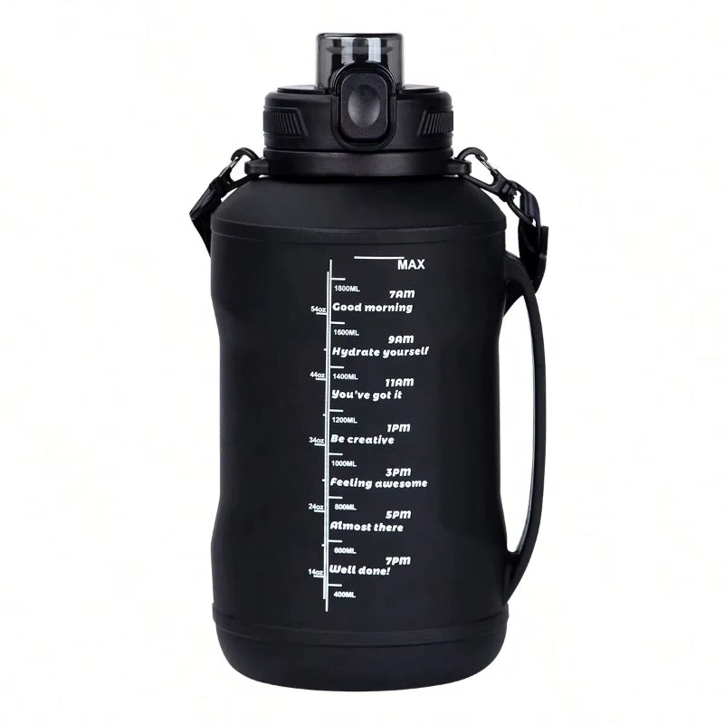 68OZ 2L Silicone Foldable Water Bottle Large Capacity Sports Water Cup with Handle Portable for Adult Gym Sports Outdoors