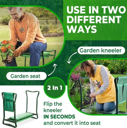 GardenMate Folding Kneeler &amp; Stool – Comfort &amp; Convenience for Every Gardener
