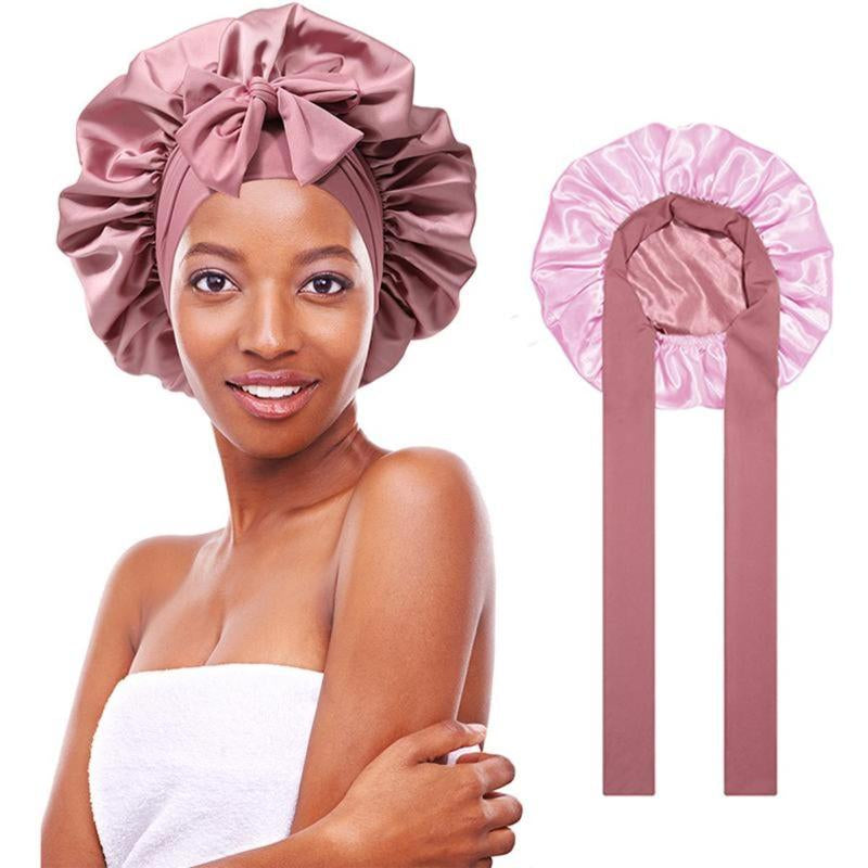 Silk-Like Satin Double-Layer Hair Cap