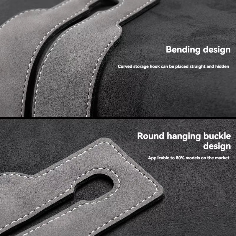 Suede Double Hook Rear Seat Backrest Hook Car Interior Organizer Accessories for Changan CS35 plus CS55 plus CS75 plus Eado