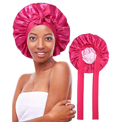 Silk-Like Satin Double-Layer Hair Cap