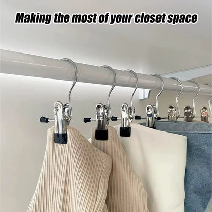 SpaceSaver 360° Rotating Boot Hanger – Portable &amp; Space-Saving Stainless Steel Clip for Closet &amp; Travel