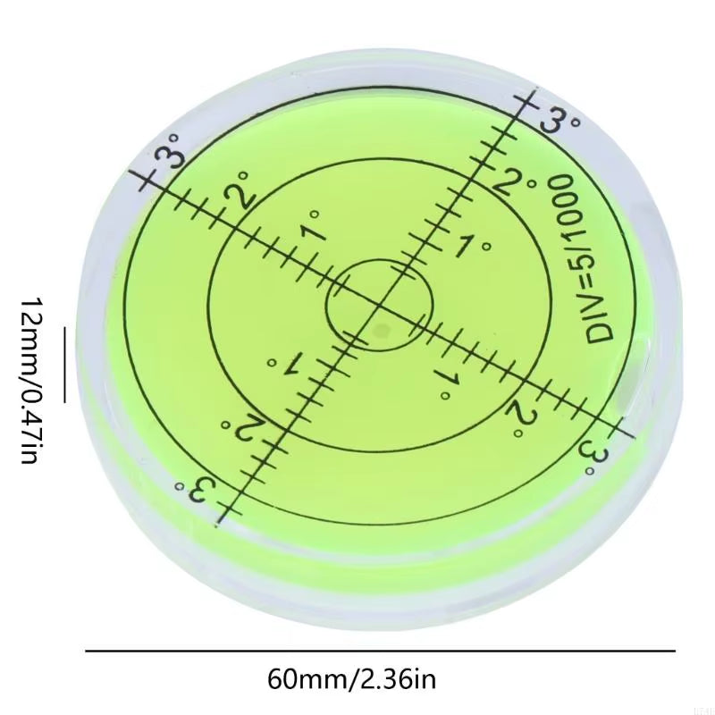 PrecisionPro 60MM PMMA Bubble Level – Accurate Surface Measurement Tool for Perfect Alignment