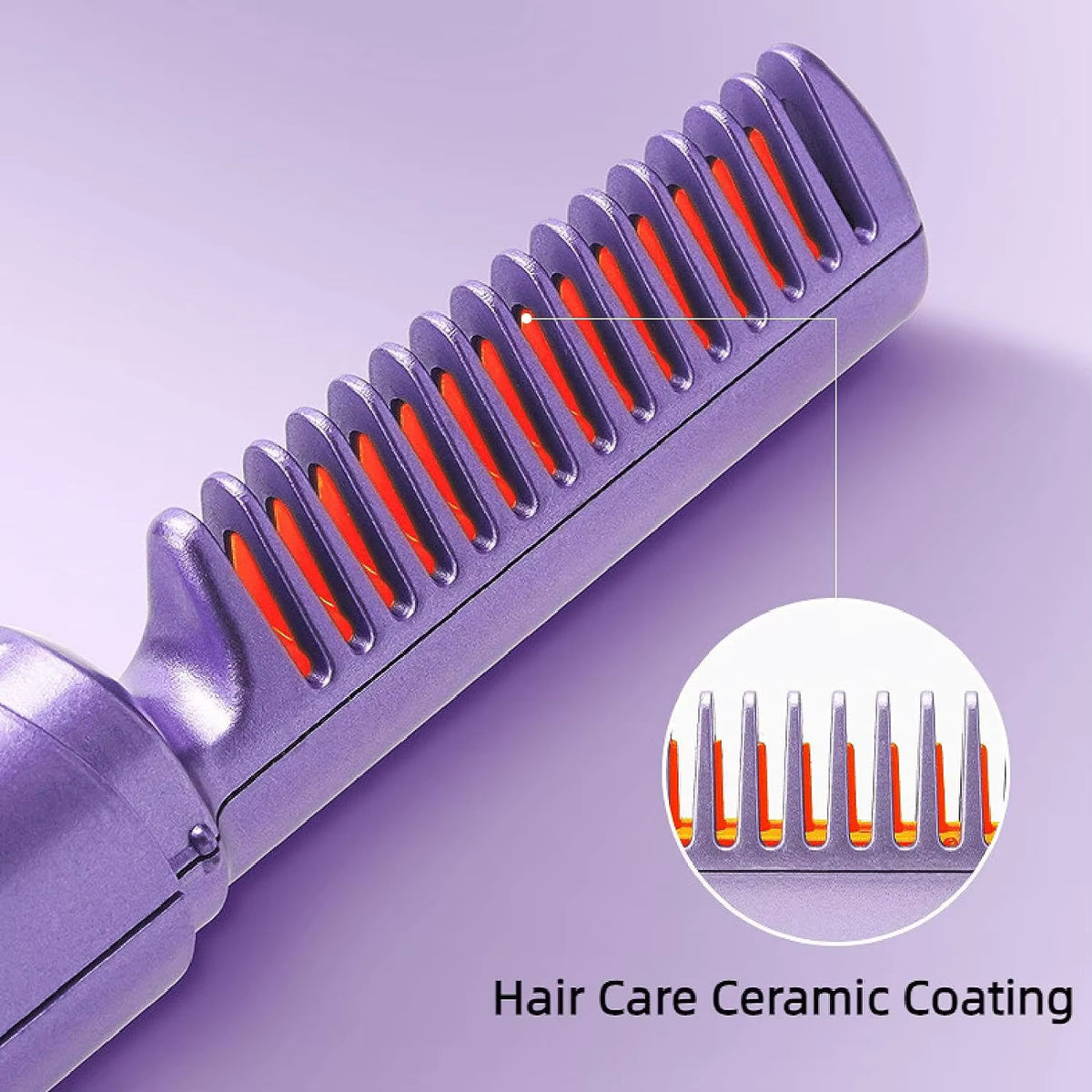GlamWave Pro – Portable Wireless Heated Hair Straightener &amp; Curler Brush