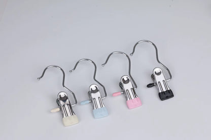 SpaceSaver 360° Rotating Boot Hanger – Portable &amp; Space-Saving Stainless Steel Clip for Closet &amp; Travel