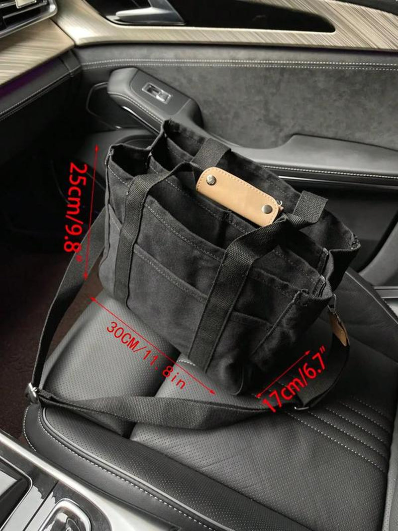 Large Capacity with Removable Bottom Canvas Tote Bag