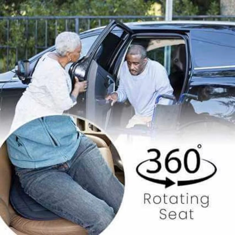 SpinEase™ 360° Rotating Memory Foam Seat Cushion – Sit, Swivel &amp; Go with Zero Effort