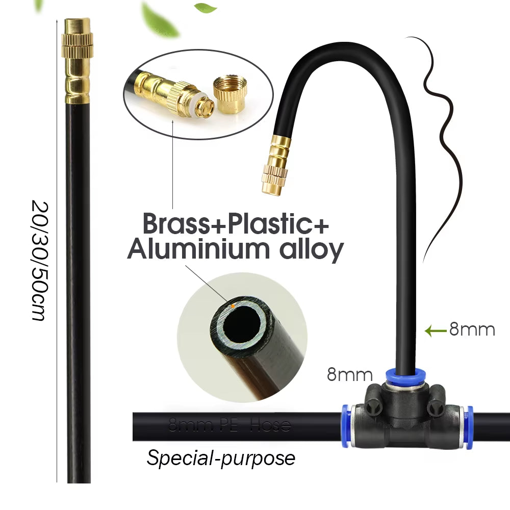 DIY 30M-5M Universal Sprayer Kit – Patio Misting &amp; Cooling System for Garden Irrigation
