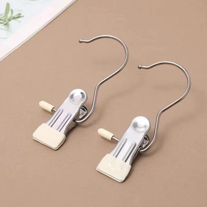 SpaceSaver 360° Rotating Boot Hanger – Portable &amp; Space-Saving Stainless Steel Clip for Closet &amp; Travel