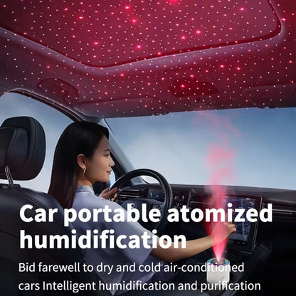 MistGlow 280ML Air Humidifier – Desktop Humidifier with Projector, Adjustable Light &amp; Auto Off for Home &amp; Office