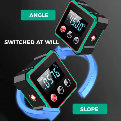 AngleMaster 360° Digital Protractor – Magnetic Laser Angle Finder with LCD Display &amp; Inclinometer