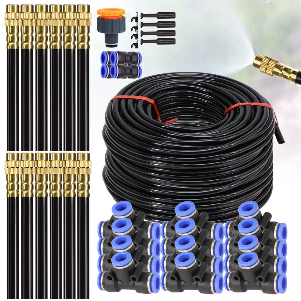 DIY 30M-5M Universal Sprayer Kit – Patio Misting &amp; Cooling System for Garden Irrigation