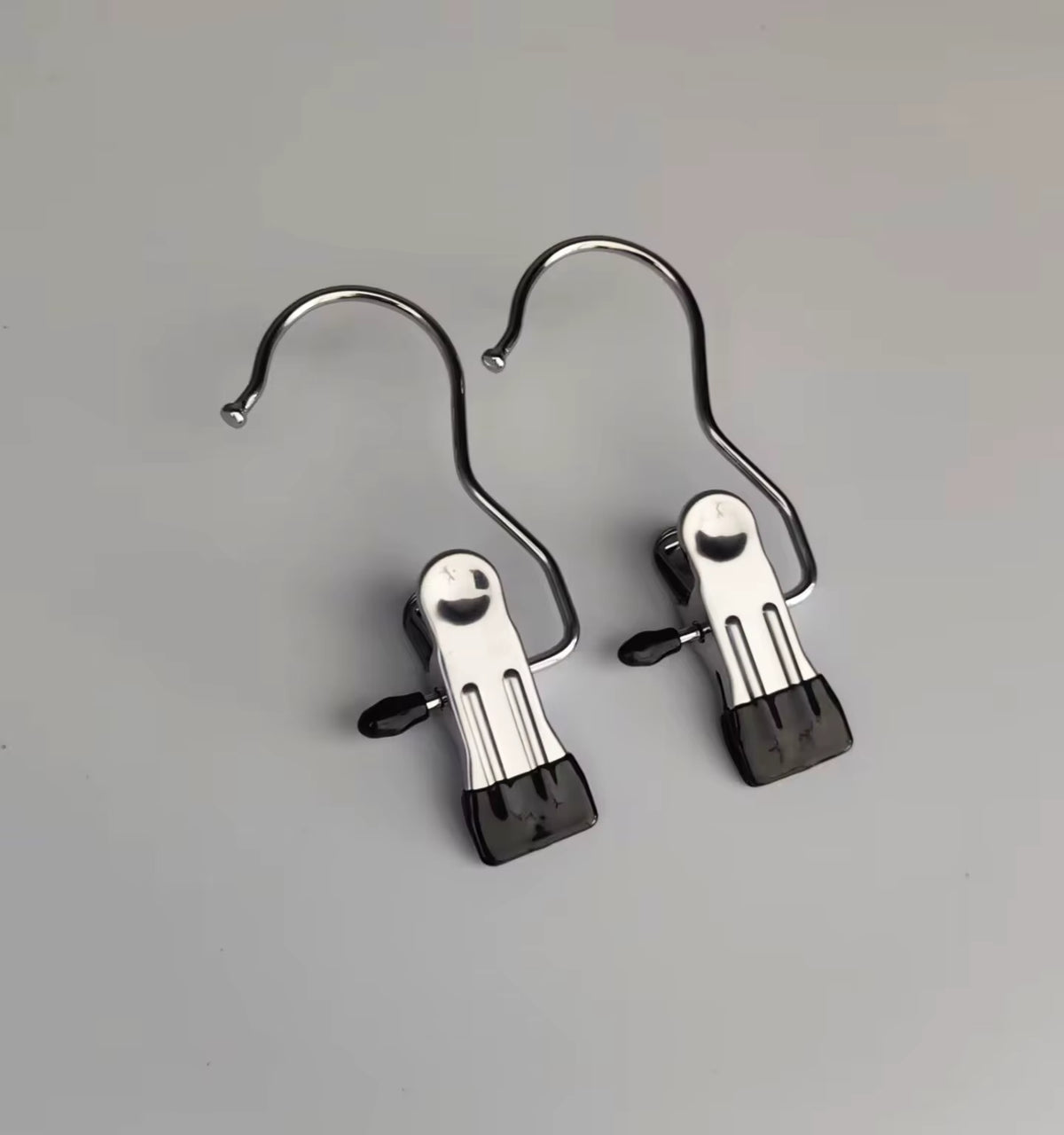 SpaceSaver 360° Rotating Boot Hanger – Portable &amp; Space-Saving Stainless Steel Clip for Closet &amp; Travel