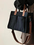 Large Capacity with Removable Bottom Canvas Tote Bag