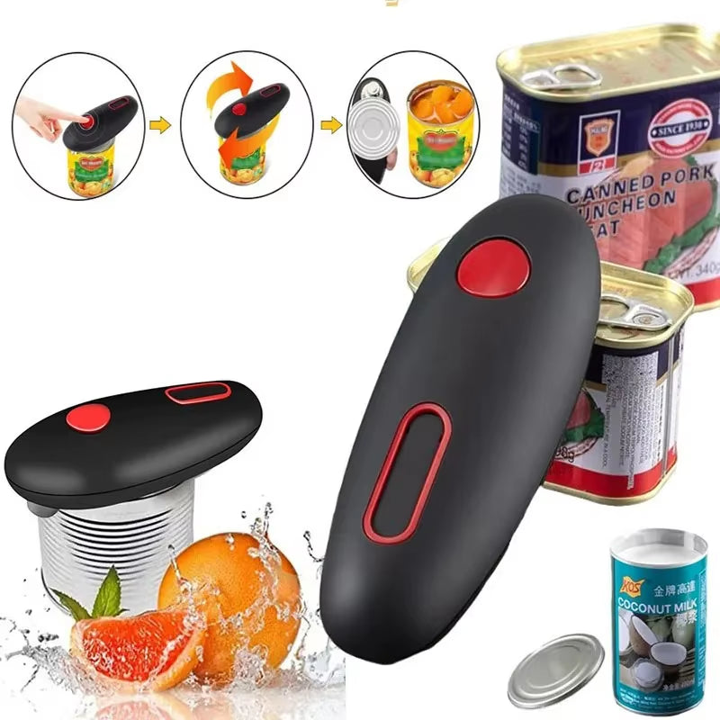 The One-Touch Electric Can Opener – Effortless Kitchen Convenience