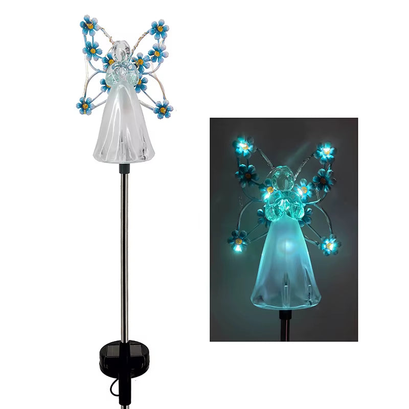Celestial Garden Angel Lamp – Customizable Sunlight Outdoor Lighting for Your Garden