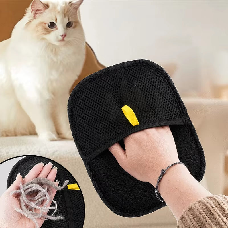 FurGone Duo Gloves – Double-Sided Electrostatic Pet Hair Removal &amp; Grooming Gloves