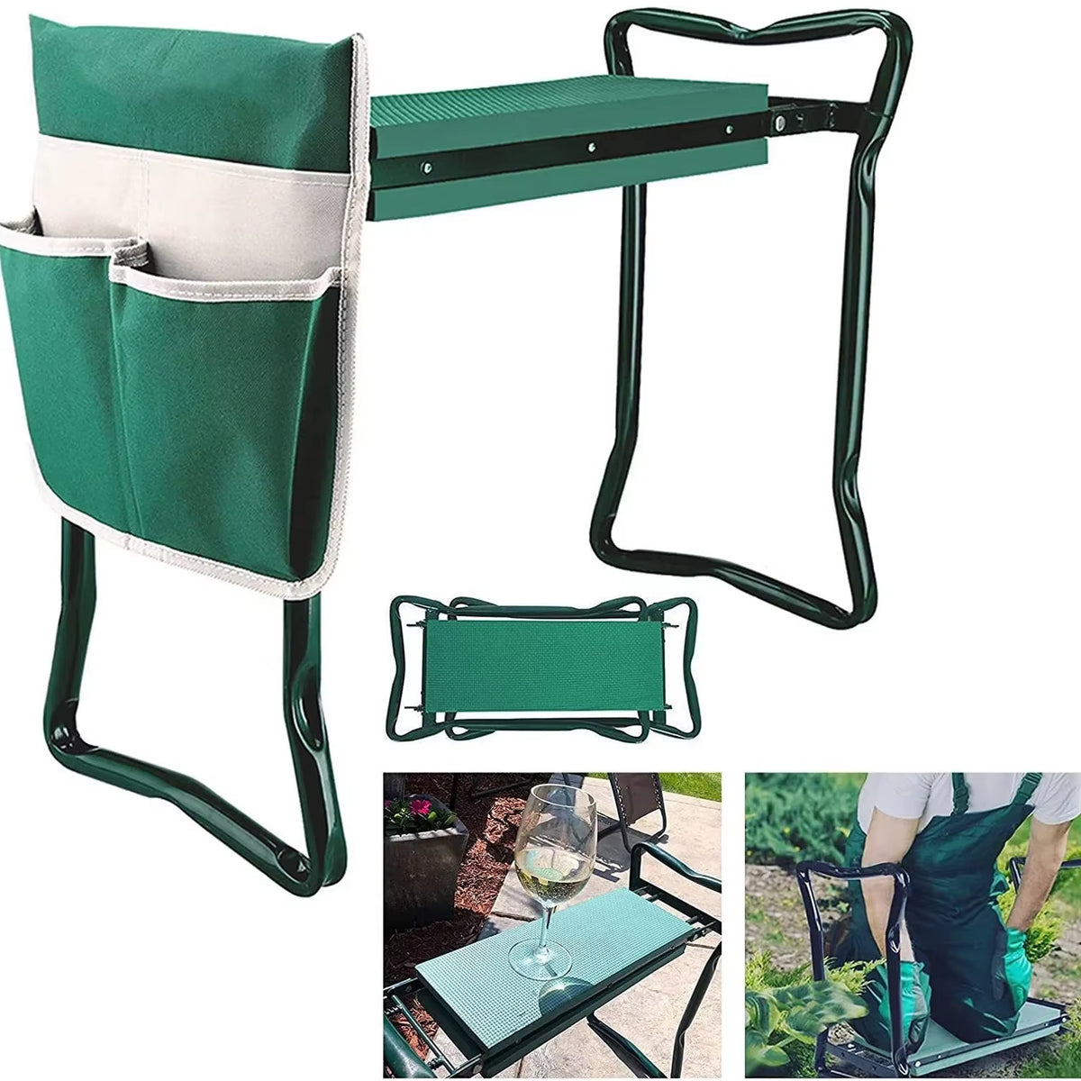 GardenMate Folding Kneeler &amp; Stool – Comfort &amp; Convenience for Every Gardener