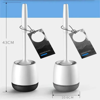 TPR Silicone Head Toilet Brush Wall Mounted Cleaning Brush Long Handle Toilet Brush Bathroom Accessories Sets Tools